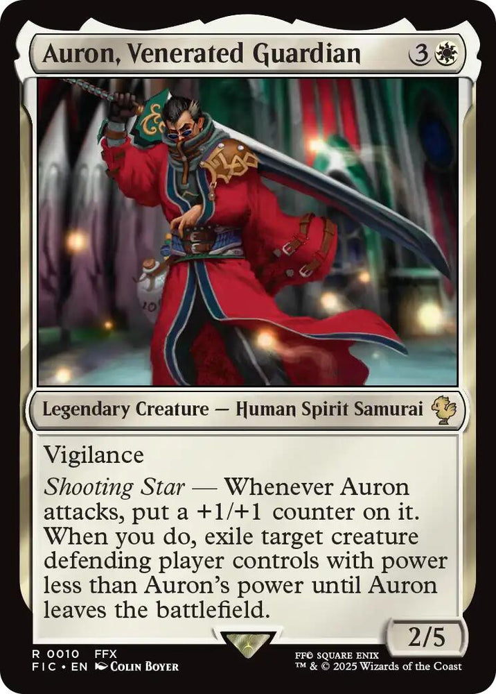 Auron, Venerated Guardian (Surge Foil) [FINAL FANTASY Commander]