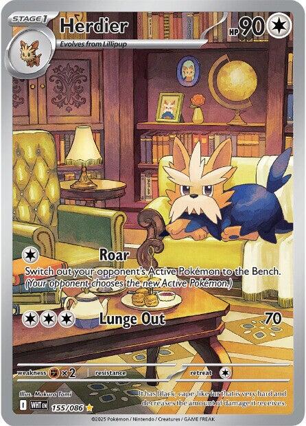 Herdier (155/086) [Scarlet & Violet: White Flare]