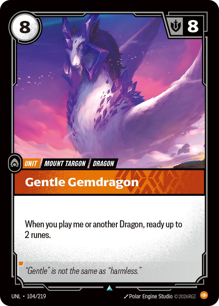 Gentle Gemdragon (Unleashed - 104-219)