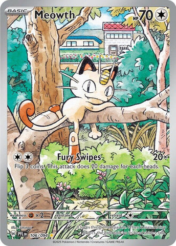Meowth (106/094) [Mega Evolution: Phantasmal Flames]