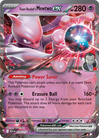 Team Rocket's Mewtwo ex (079/217) [Mega Evolution: Ascended Heroes]