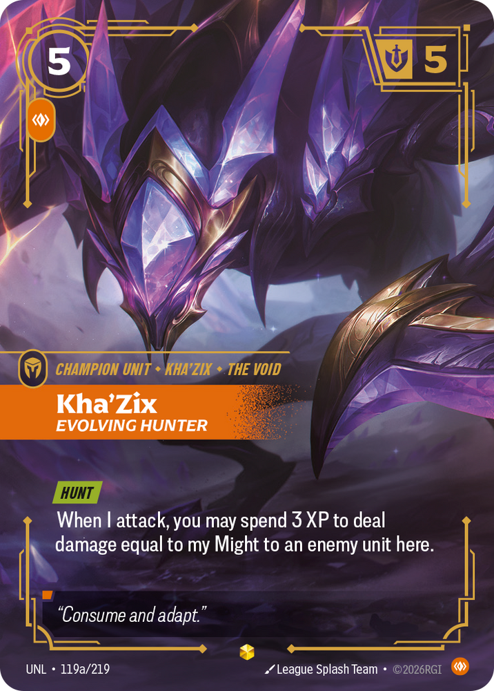 Kha'Zix, Evolving Hunter (Unleashed - 119a-219)