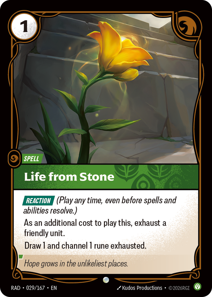 Life from Stone (Radiance - 029-167)