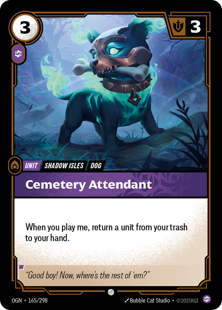 Cemetery Attendant (Origins - 165-298)