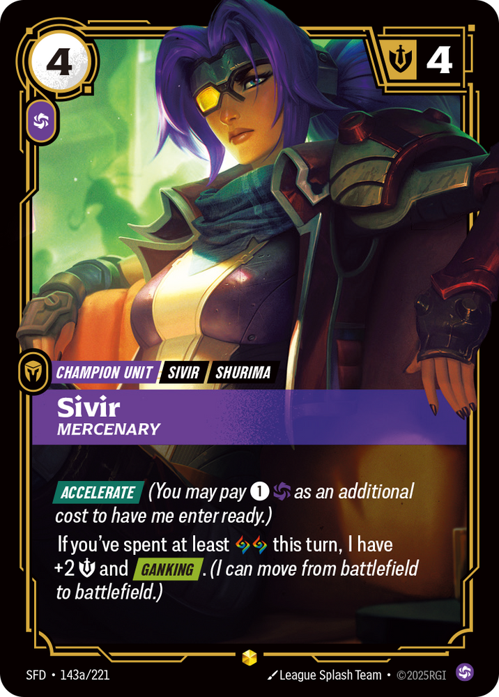 Sivir, Mercenary (Spiritforged - 143a-221)