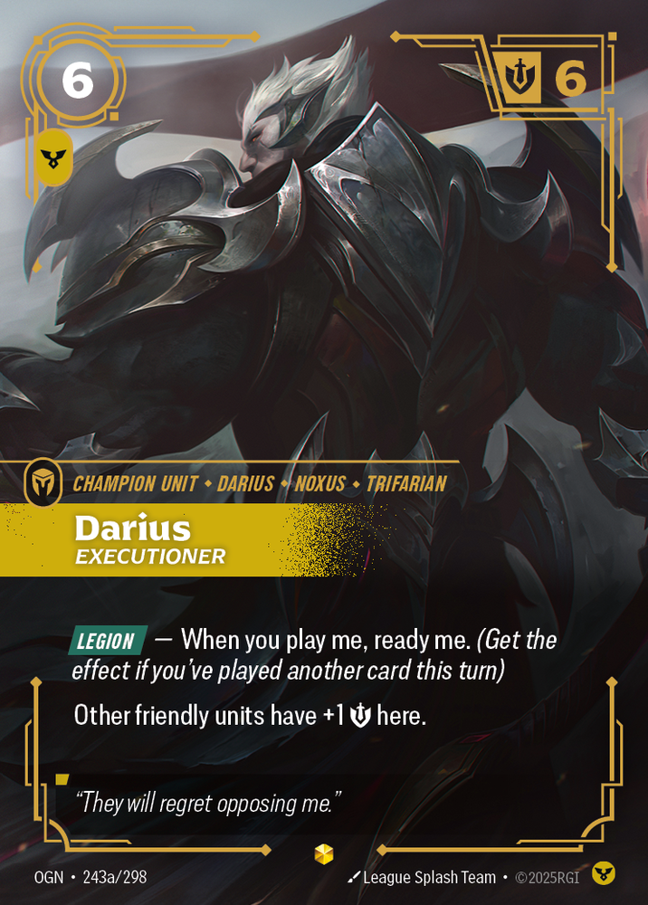 Darius, Executioner (Origins - 243a-298)
