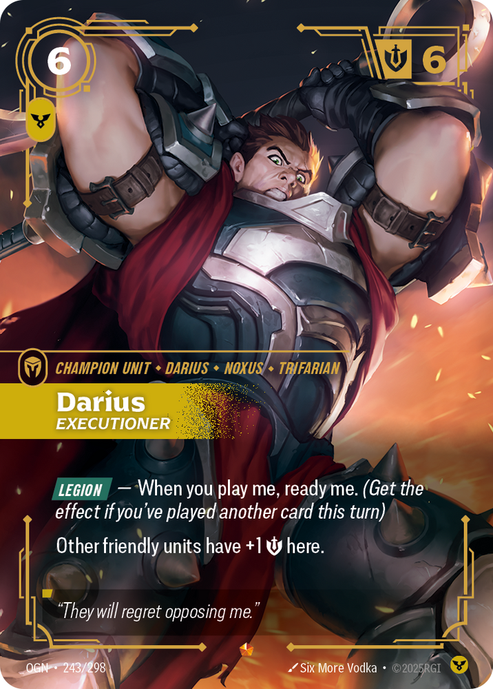 Darius, Executioner (Origins - 243-298)