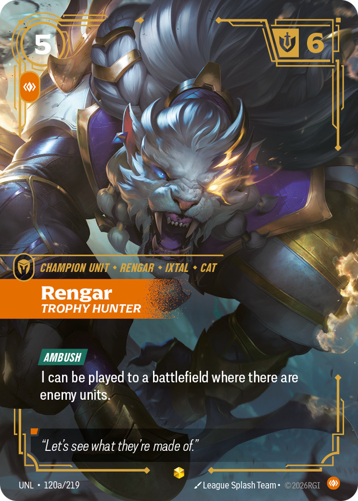 Rengar, Trophy Hunter (Unleashed - 120a-219)