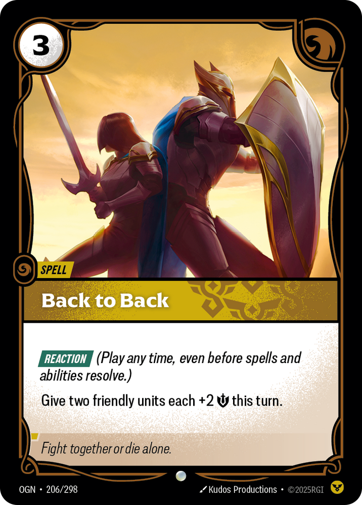 Back to Back (Origins - 206-298)