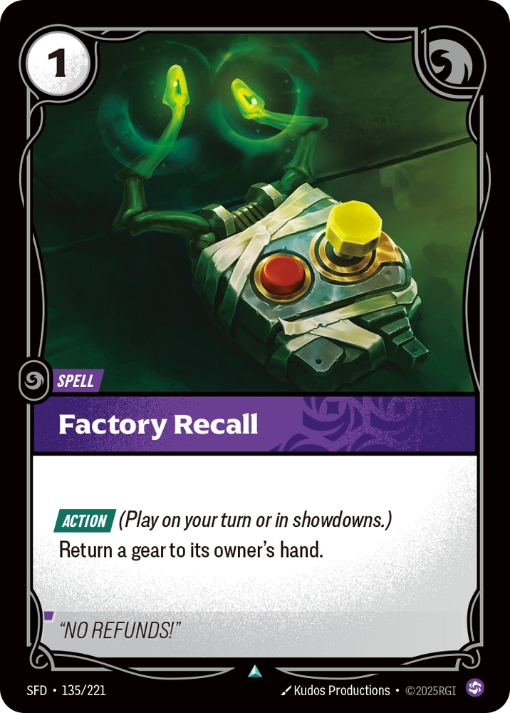 Factory Recall (Spiritforged - 135-221)