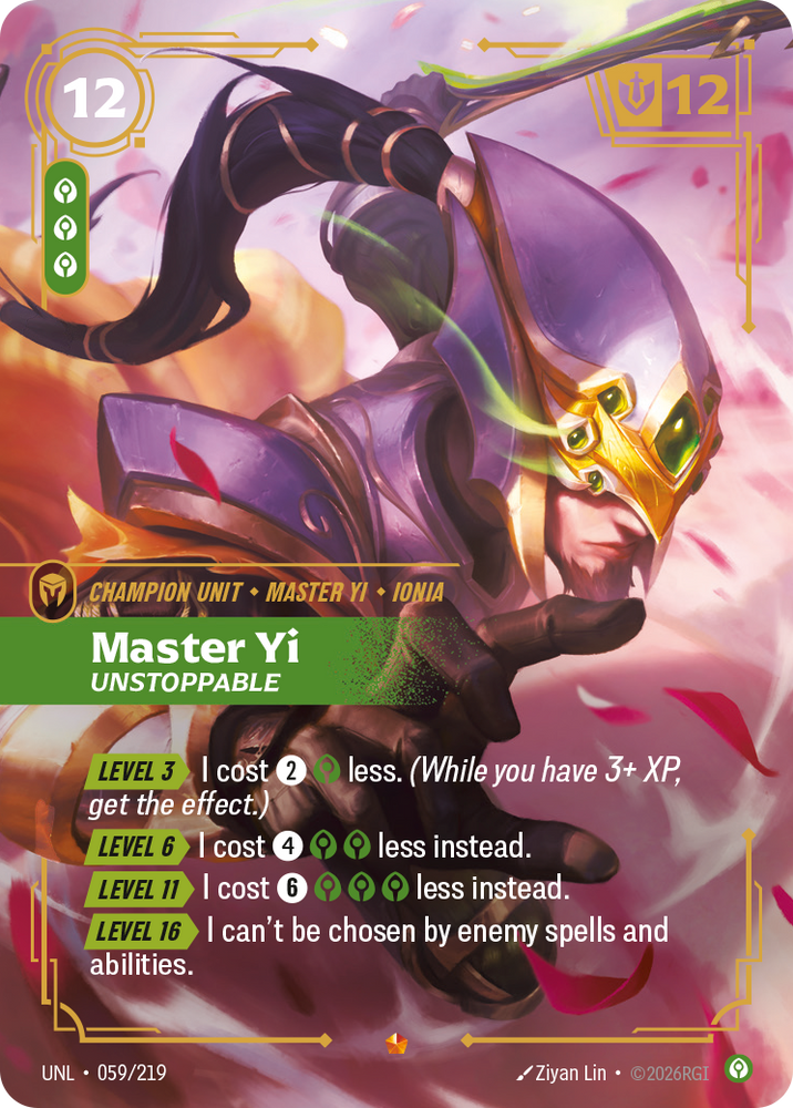Master Yi, Unstoppable (Unleashed - 059-219)