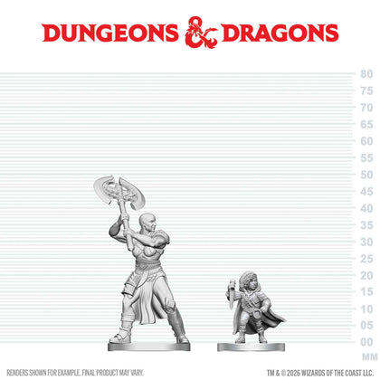 Nolzur's Marvelous Miniatures - Goliath Barbarian & Halfling Rogue