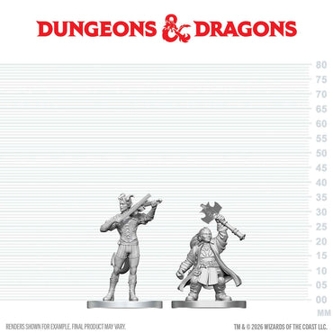 Nolzur's Marvelous Miniatures - Tiefling Bard & Dwarf Cleric