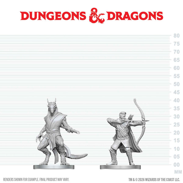 Nolzur's Marvelous Miniatures - Elf Ranger & Dragonborn Monk