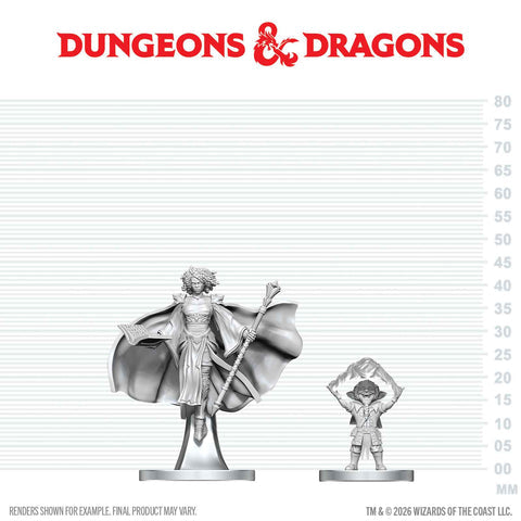 Nolzur's Marvelous Miniatures - Gnome Warlock & Aasimar Wizard