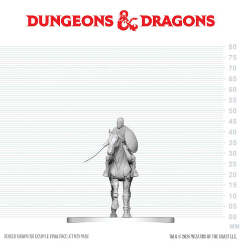 Nolzur's Marvelous Miniatures - Nimblewright Steed with Rider