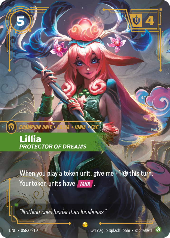 Lillia, Protector of Dreams (Unleashed - 058a-219)