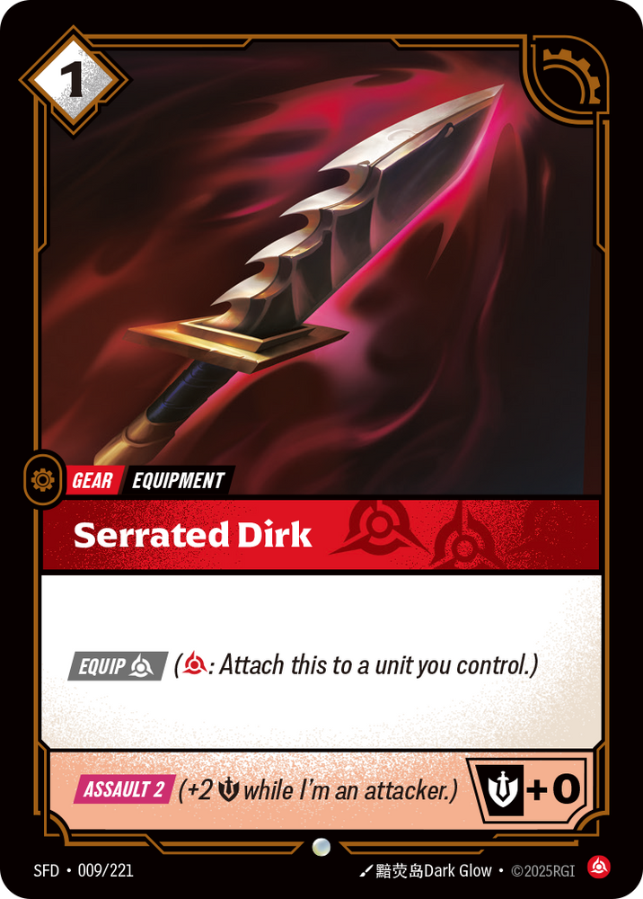 Serrated Dirk (Spiritforged - 009-221)