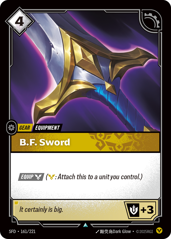 B.F. Sword (Spiritforged - 161-221)