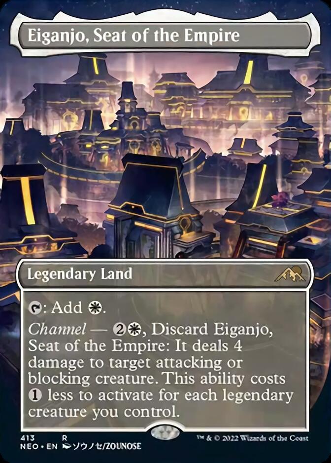 Eiganjo, Seat of the Empire (Borderless Alternate Art) [Kamigawa: Neon Dynasty]