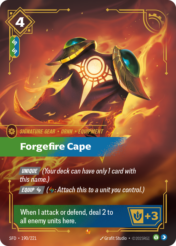 Forgefire Cape (Spiritforged - 190-221)