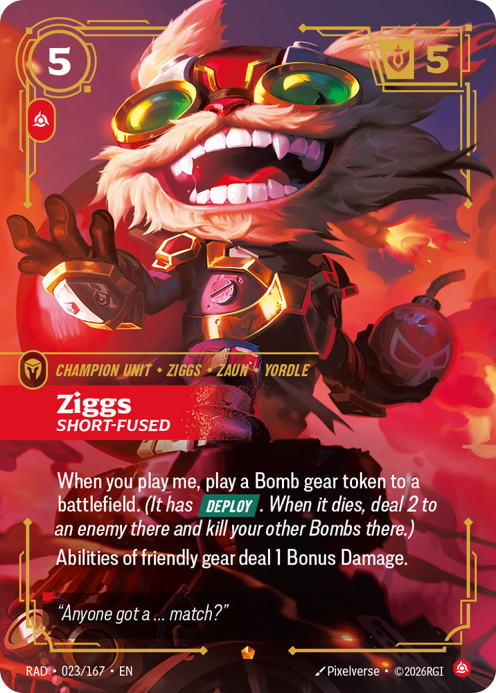 Ziggs, Short-Fused (Radiance - 023-167)