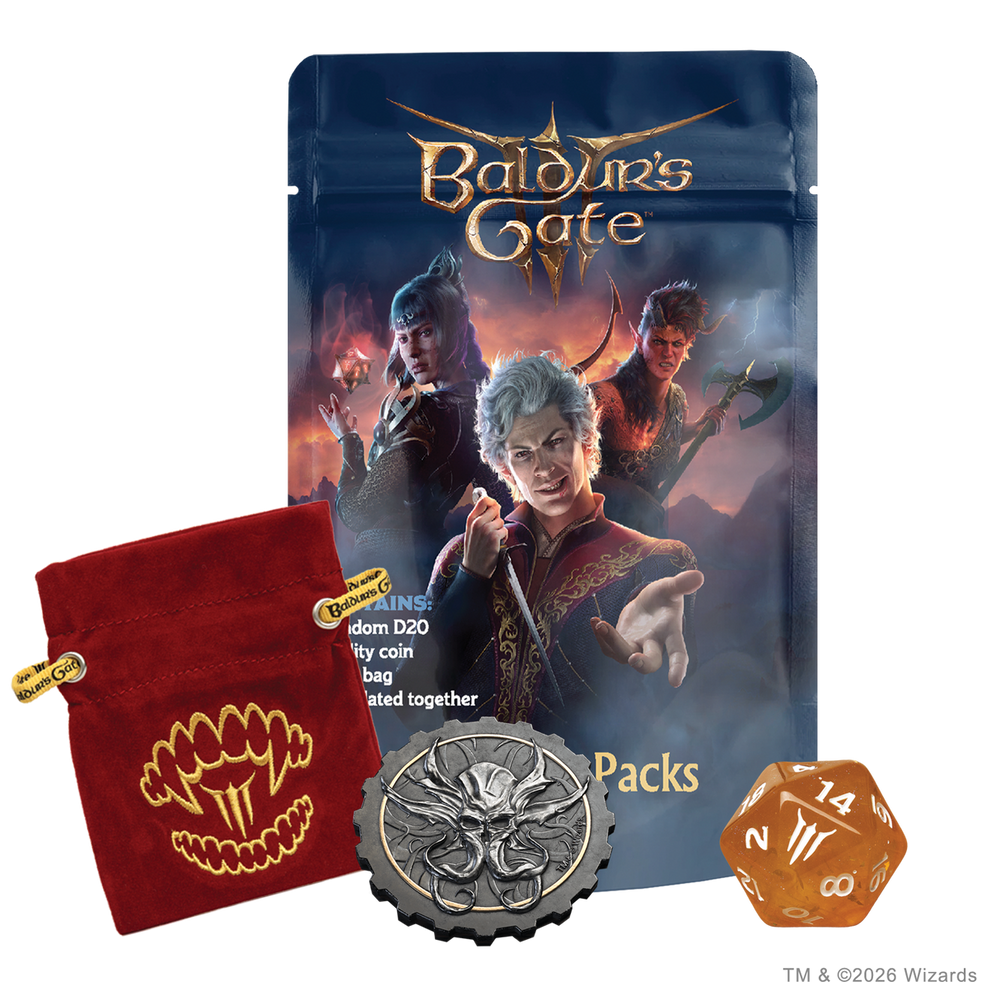 Wizards of the Coast - Dungeons and Dragons - Baldur's Gate 3 Treasure Pack Dice Set