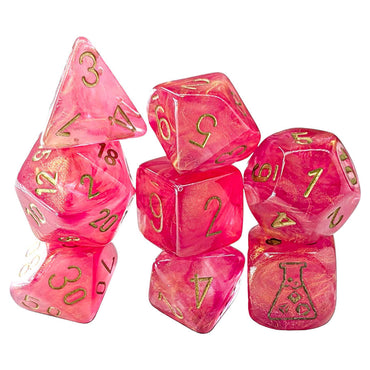 Chessex - Lab Dice - Shimmer - Ignis/Gold