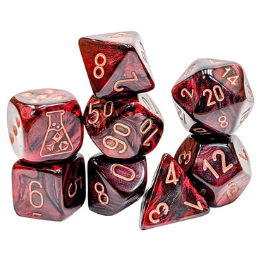 Chessex - Lab Dice - Lustrous - Gothic/Copper