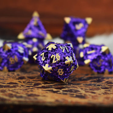 Dice - Misty Mountain Gaming - Dice - Dragon's Lair Hollow Metal (7)