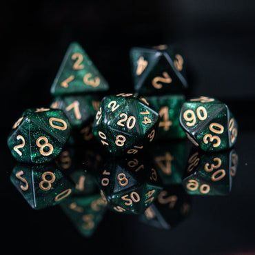 Dice - Misty Mountain Gaming - Dice - Enchanted Forest Dew Acrylic (7)