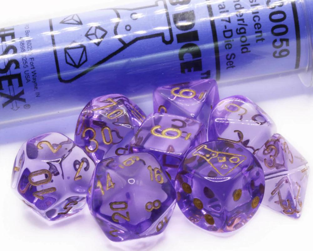 Chessex - Lab Dice - Lavender/Gold