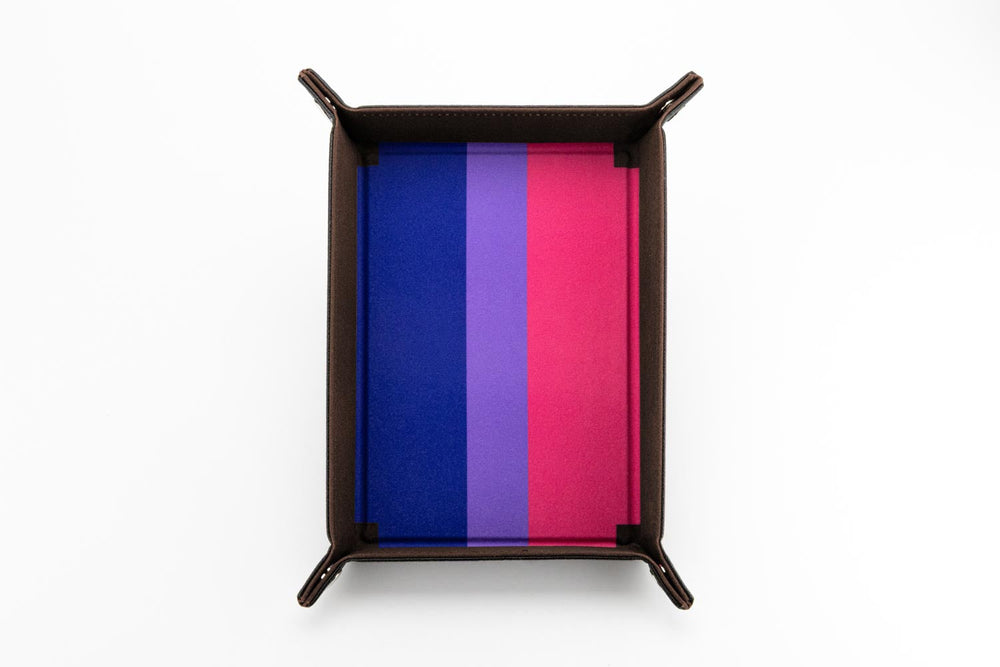 FanRoll- Dice Tray- Bisexual Flag