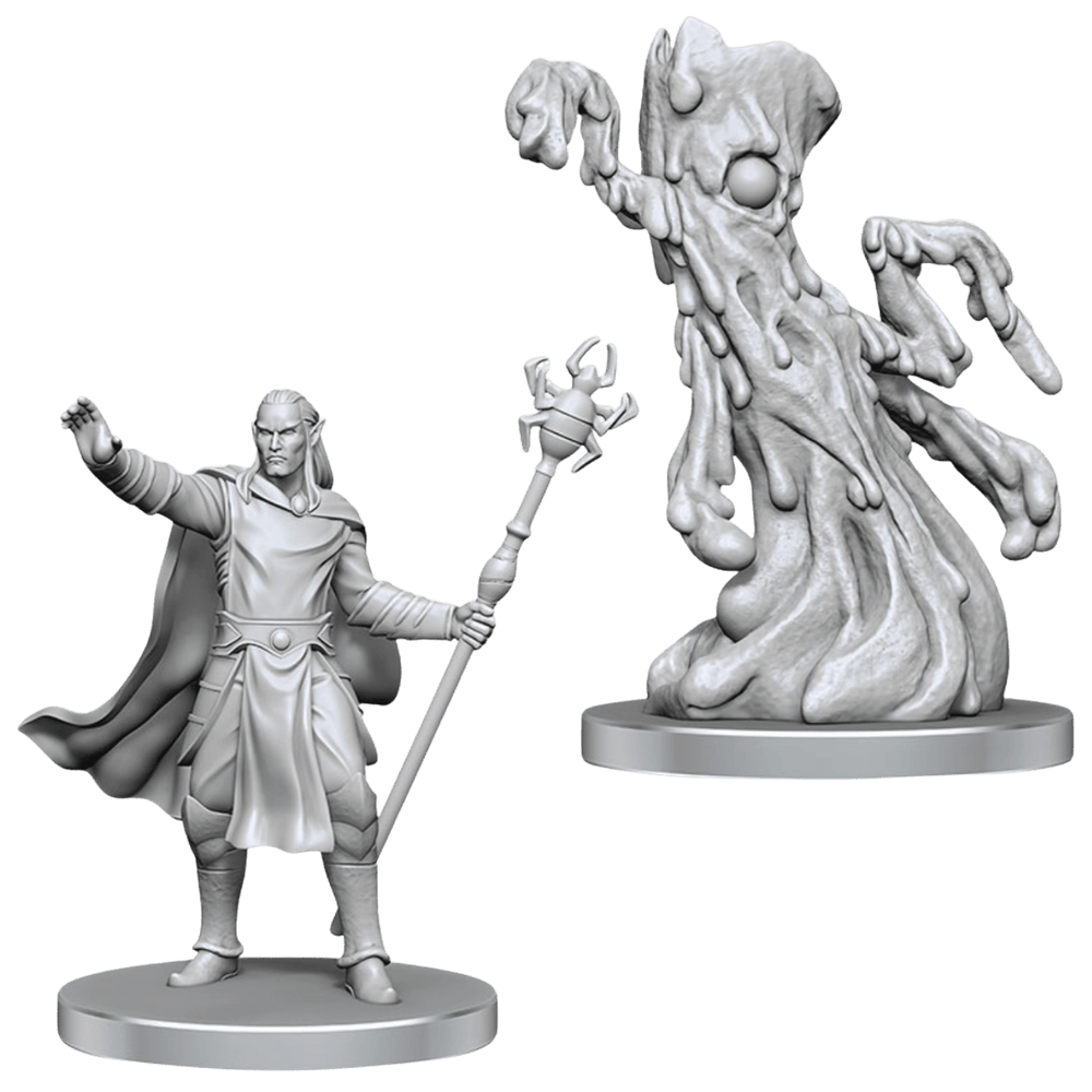 D&D - Minis - Nolzur's Marvelous Miniatures - Drow Mage & Yochlol