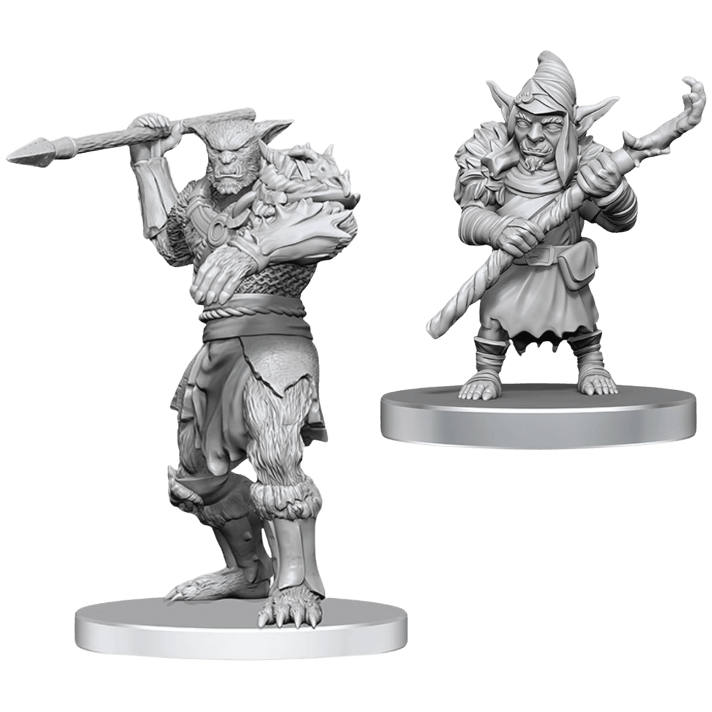 D&D - Minis - Nolzur's Marvelous Miniatures - Bugbear Stalker & Goblin Hexer