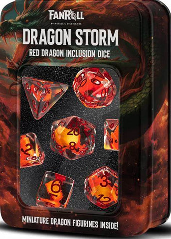 Fan Roll - Dragon Storm - Red Dragon - Dice Set