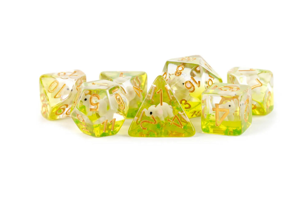 FanRoll - 16mm Resin Poly Dice Set - Elephant