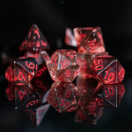 Dice - Misty Mountain Gaming - Dice - Vampira Acrylic (7)