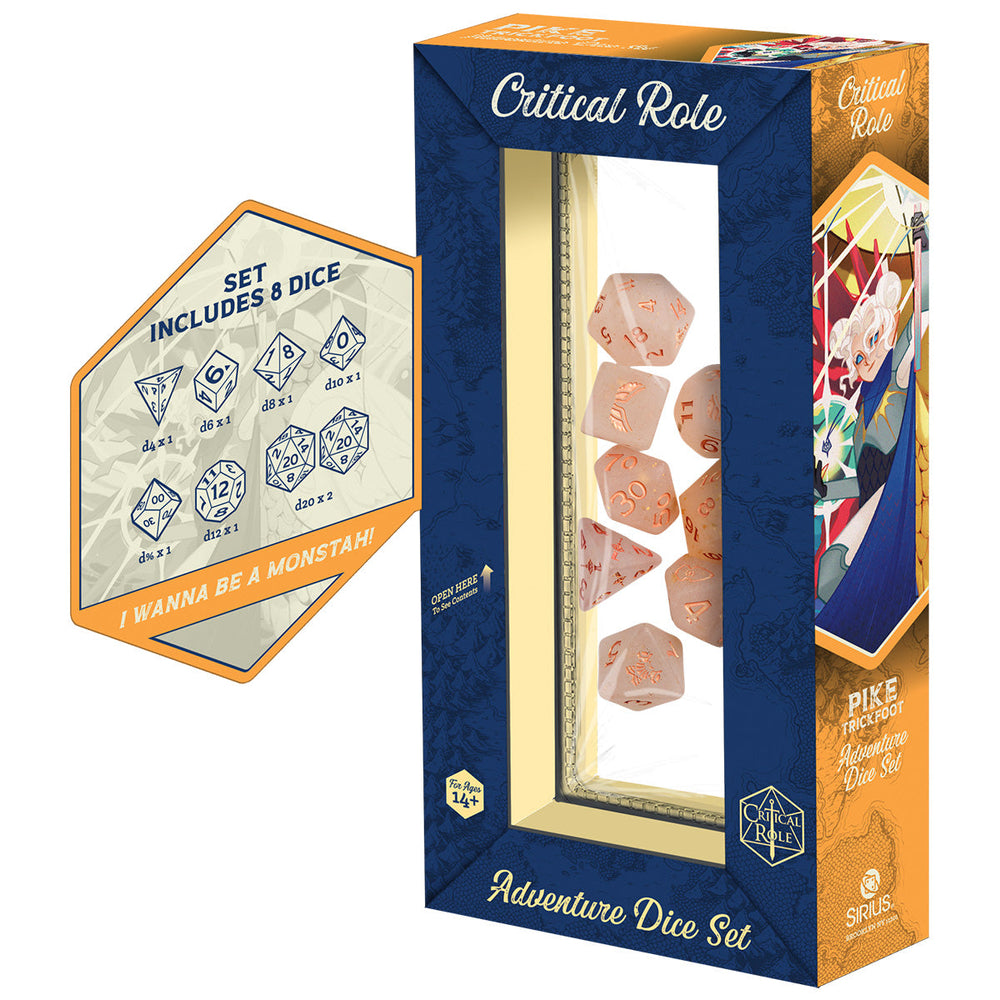 Sirius Dice - Critical Role - Adventure Dice Set - Pike Trickfoot