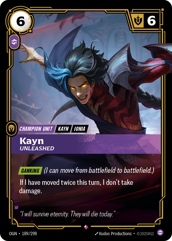 Kayn, Unleashed (Origins - 189-298)