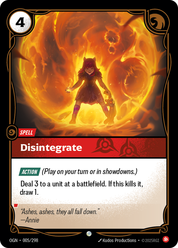 Disintegrate (Origins - 005-298)