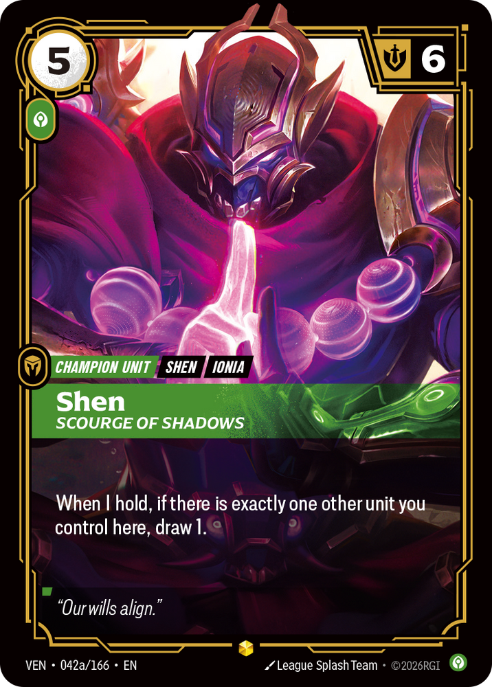Shen, Scourge of Shadows (Vendetta - 042a-166)