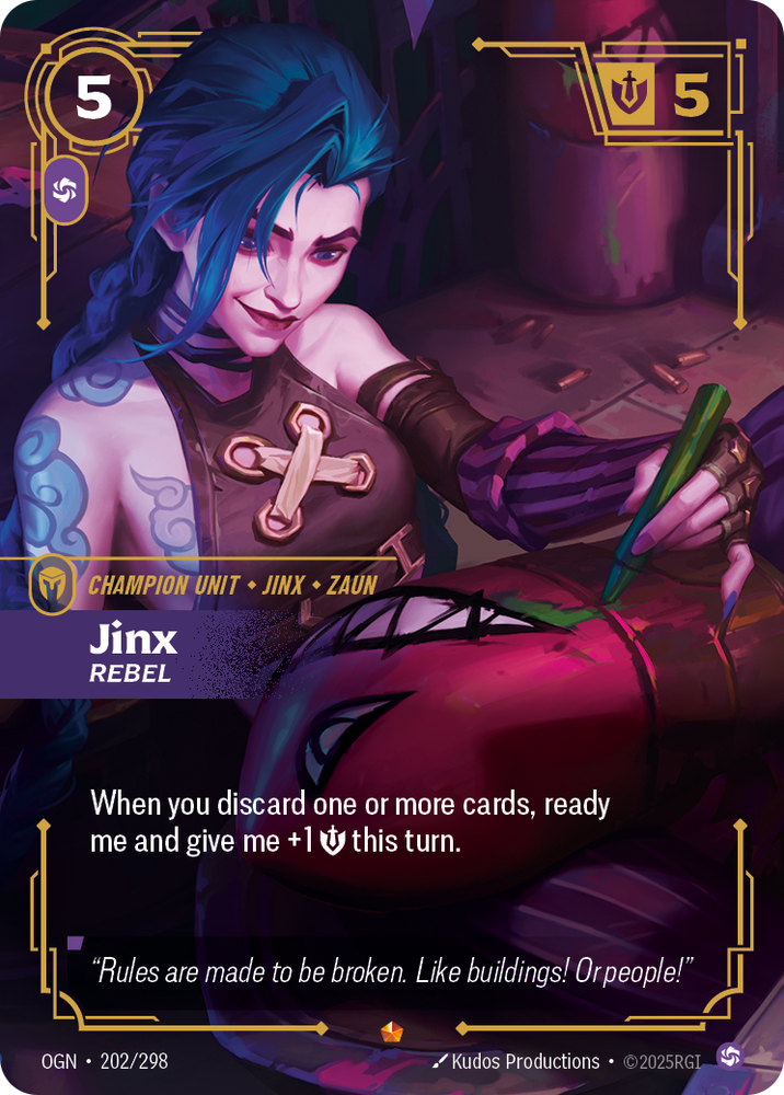 Jinx, Rebel (Origins - 202-298)