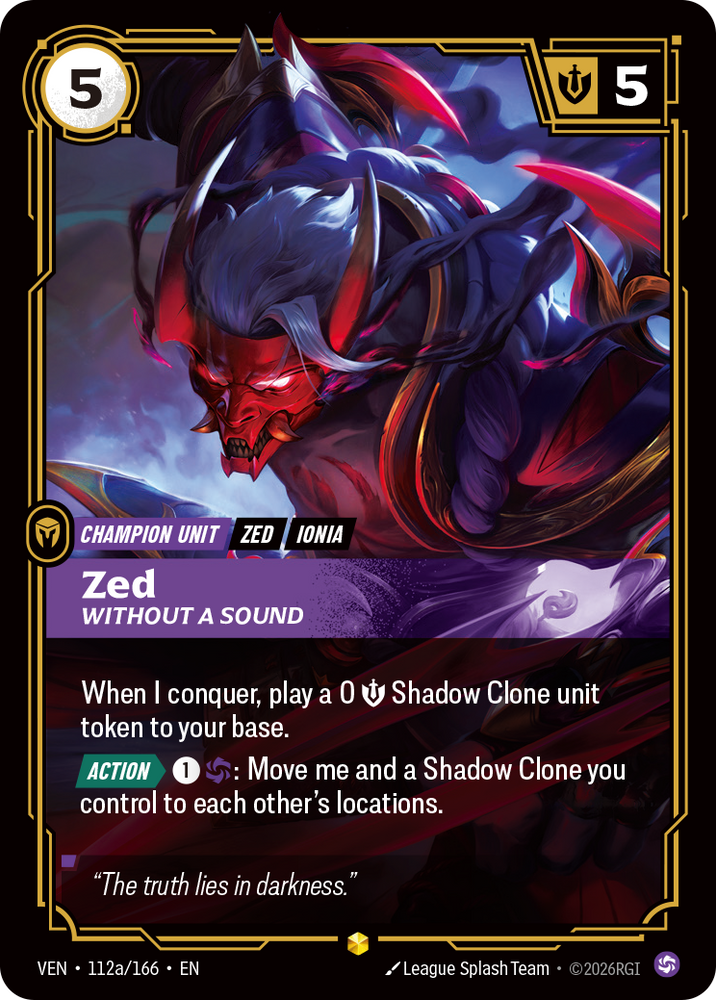 Zed, Without a Sound (Vendetta - 112a-166)