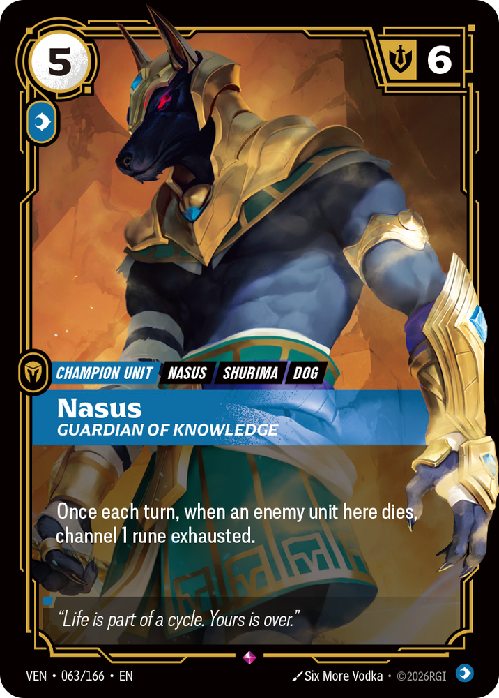 Nasus, Guardian of Knowledge (Vendetta - 063-166)