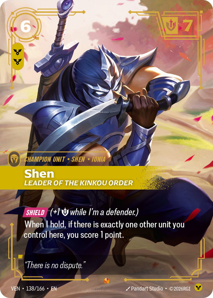 Shen, Leader of the Kinkou Order (Vendetta - 138-166)