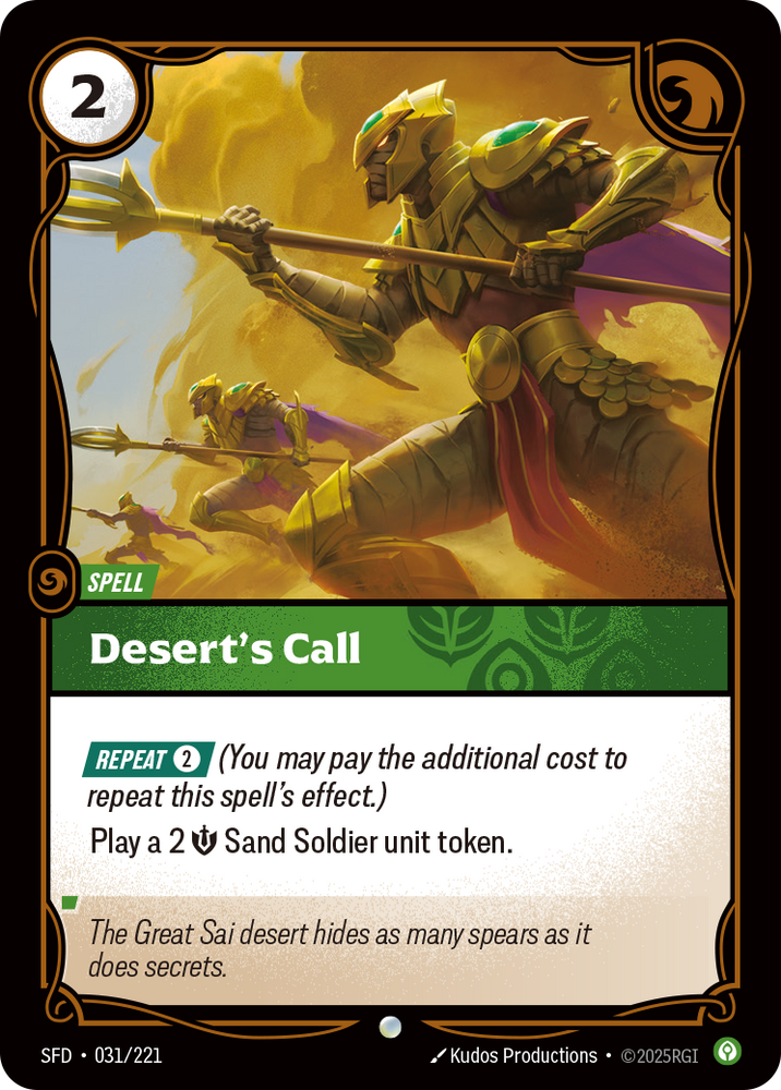 Desert's Call (Spiritforged - 031-221)