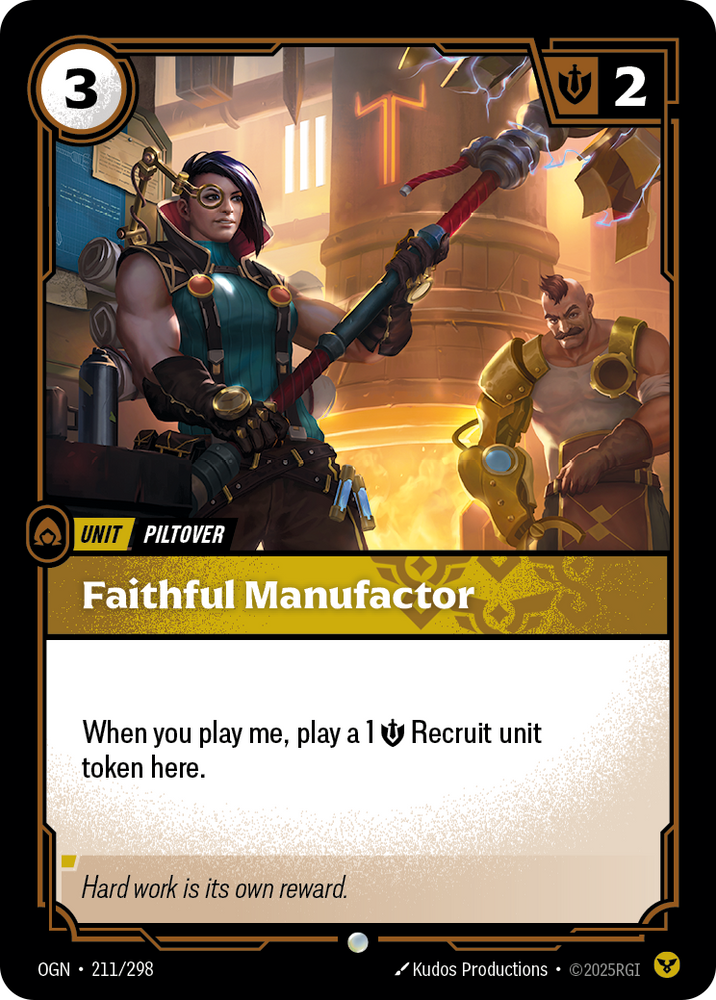 Faithful Manufactor (Origins - 211-298)