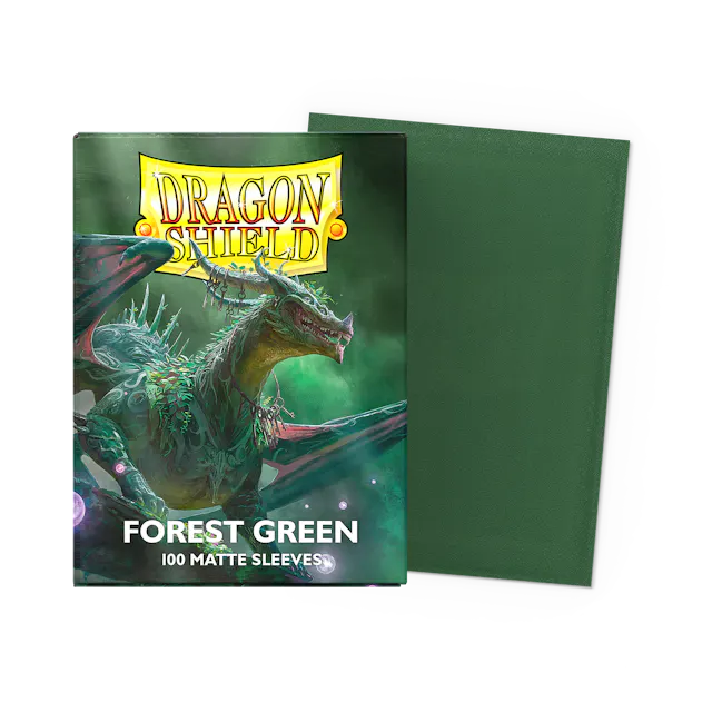 Dragon Shield - Forest Green Sleeves