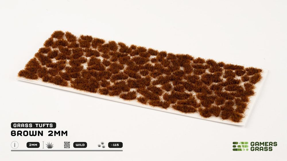 Gamers Grass Tufts: Brown 2mm - Wild